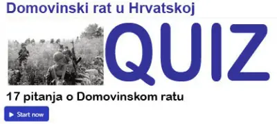 KVIZ: Pitanja o Domovinskom ratu