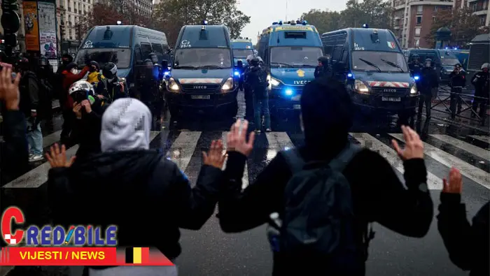 Policija se sukobila s prosvjednicima u Bruxellesu