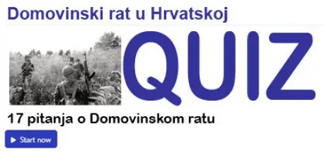 KVIZ: Pitanja o Domovinskom ratu